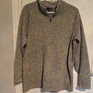 Sunice‎ Heathered Gray Quarter-Zip Women's Pullover Sweater